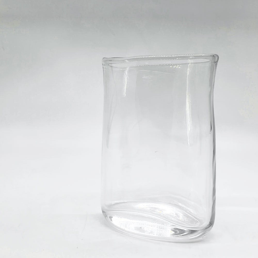 サイモン・ピアス Simon Pearce ガラス フラワーベース glass FlowerVase H13cm 花瓶 ハンドメイド アメリカ ●