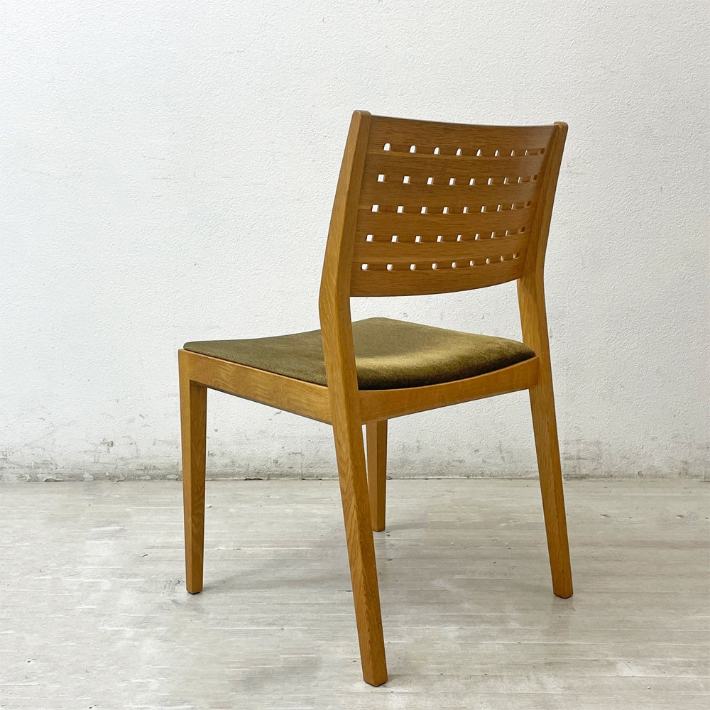 カンディハウス CONDE HOUSE ハナコ HANACO ダイニングチェア 三井緑 シルトーリ WT ブラウン系 ナラ材 定価￥90,200～ A ●