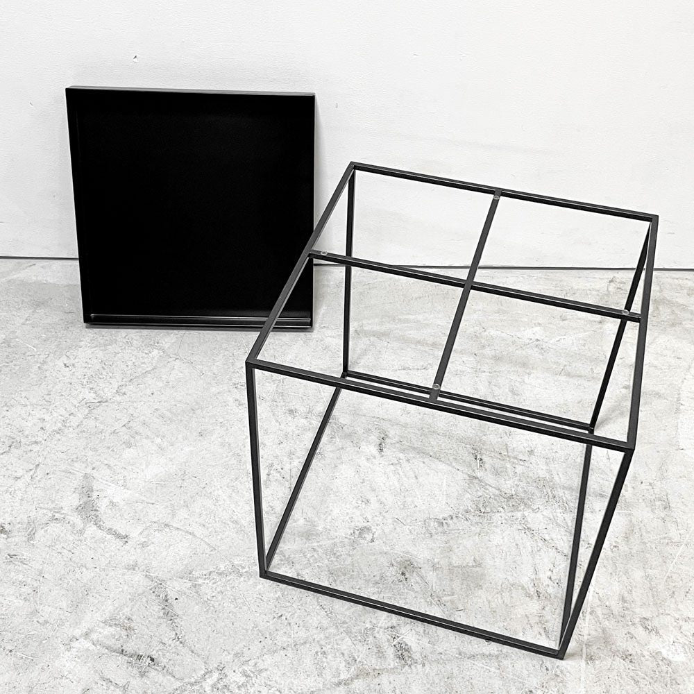 ヘイ HAY トレイテーブル Tray Table コーヒーテーブル センターテーブル Mサイズ ブラック W40cm スクエア 2Way 北欧 デンマーク モダン 定価￥42,900- B ●