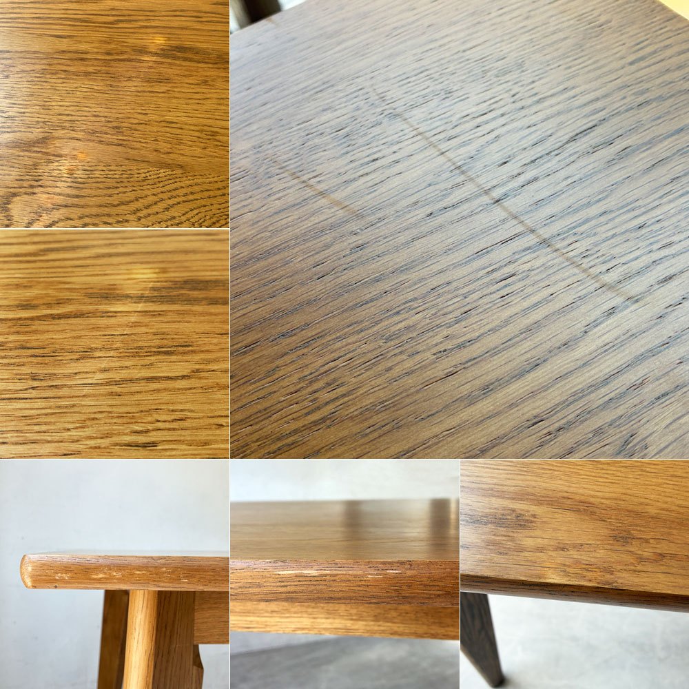 ウニコ unico ディフェ ダイニングテーブル DIFE Dining table 150 オーク材 オイル仕上 廃盤 定価79,200円 美品 ★