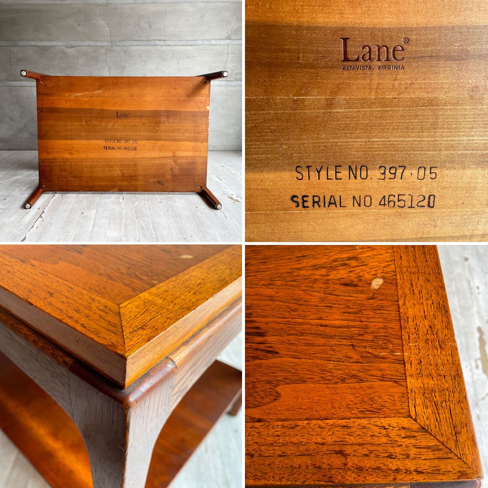 レーンファニチャー LANE Furniture ビンテージ コーヒーテーブル センターテーブル ウォールナット材 USビンテージ ミッドセンチュリー ♪