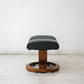 エコーネス EKORNES ストレスレスチェア stressless  オットマン グリーン系 角度調節可能 ●