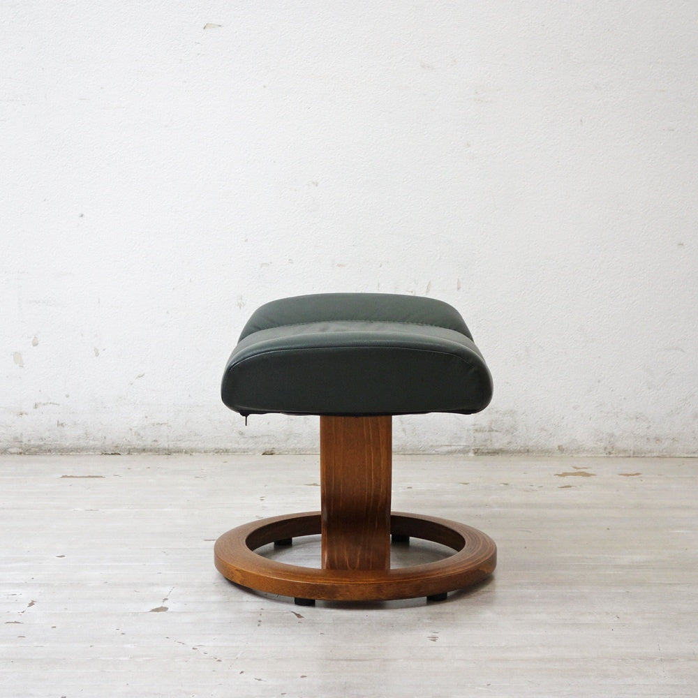 エコーネス EKORNES ストレスレスチェア stressless  オットマン グリーン系 角度調節可能 ●