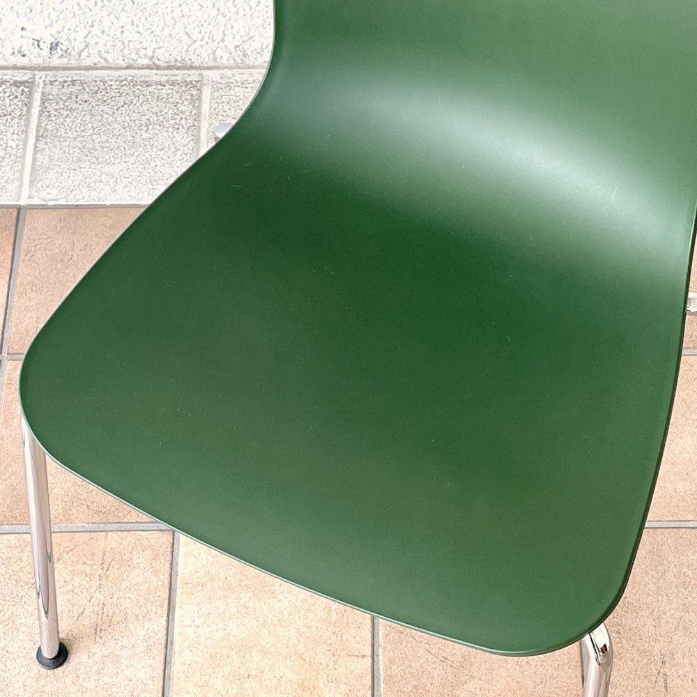ヴィトラ vitra ハルチューブ HAL Tube サイドチェア ダイニングチェア スタッカブル グリーン ジャスパー・モリソン B ◇