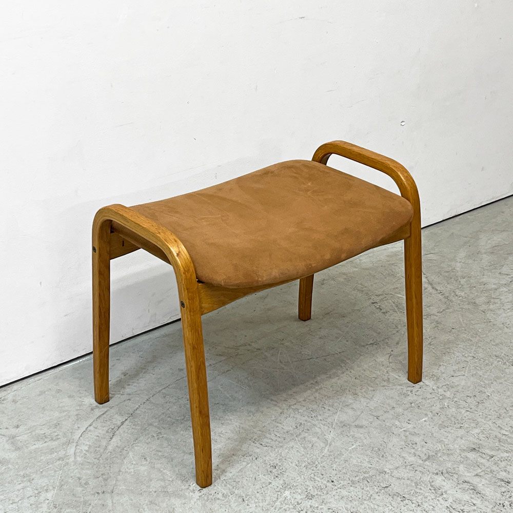 スウェデッセ SWEDESE ラミノスツール Lamino Stool オットマン イングヴェ・エクストロム Yngve Ekström ファブリック スウェード ベージュ 北欧 ●