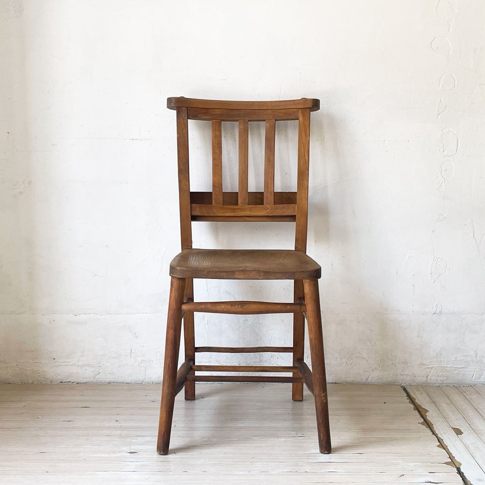 UKビンテージ チャーチチェア Church Chair 教会椅子 バイブルボックス 英国 古道具 Vintage  ★