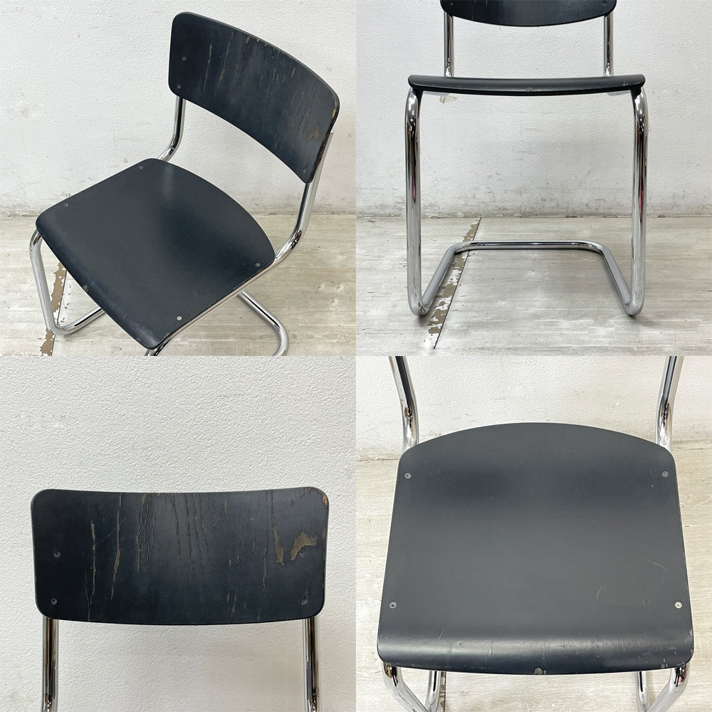 トーネット THONET S43 キャンティレバー CANTILEVER ダイニングチェア マルト・スタム ビンテージ ●