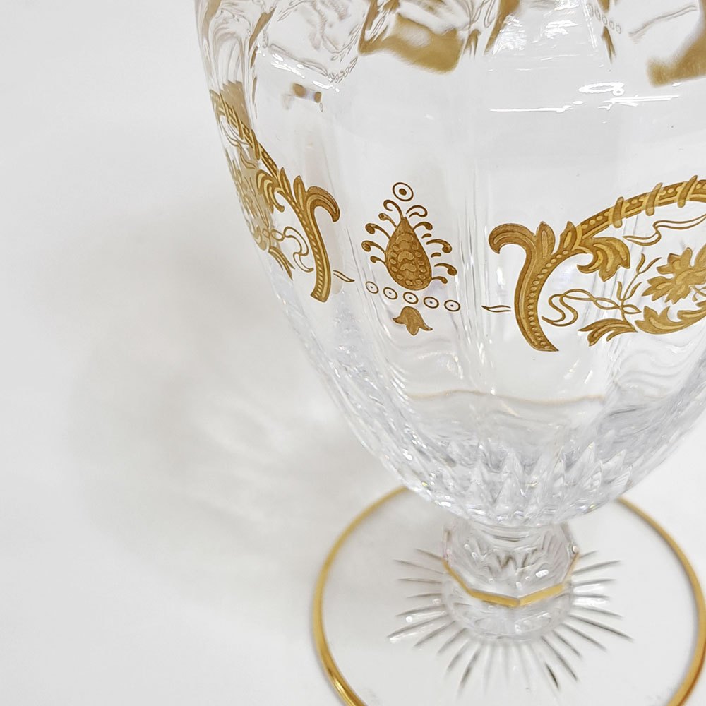 オールドバカラ Baccarat アンペラトール imperator カラフェ デキャンタ H36cm 金彩 カットガラス フランスビンテージ 箱付き ●