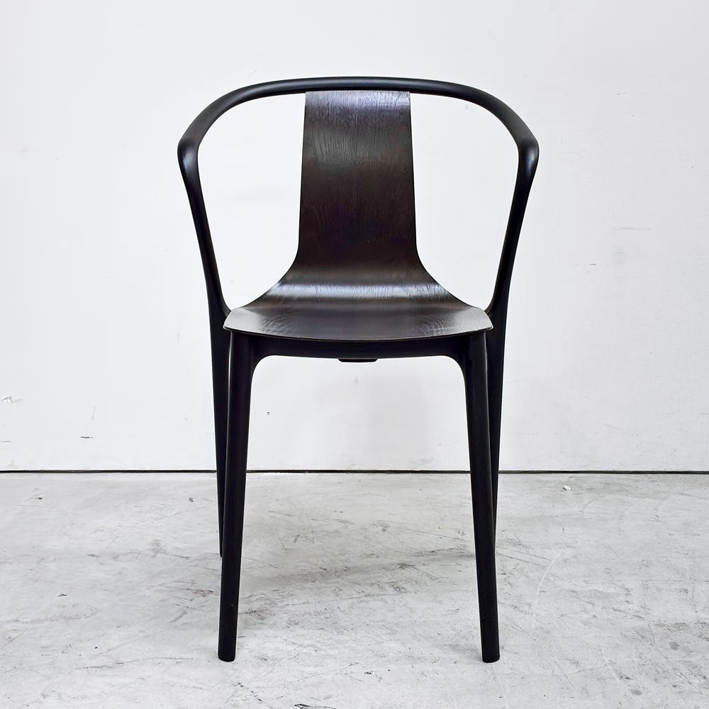 ヴィトラ Vitra ベルヴィルチェア Belleville Chair アームチェア ダイニングチェア スタッキングチェア オーク材 ダークブラウン系カラー ロナン & エルワン・ブルレック A ●