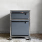 ユーエスエムハラー USM Haller モジュラーファニチャー Modular Furniture デスクワゴン ロールボーイ 2ドロワー アントラサイト 鍵欠品 ■