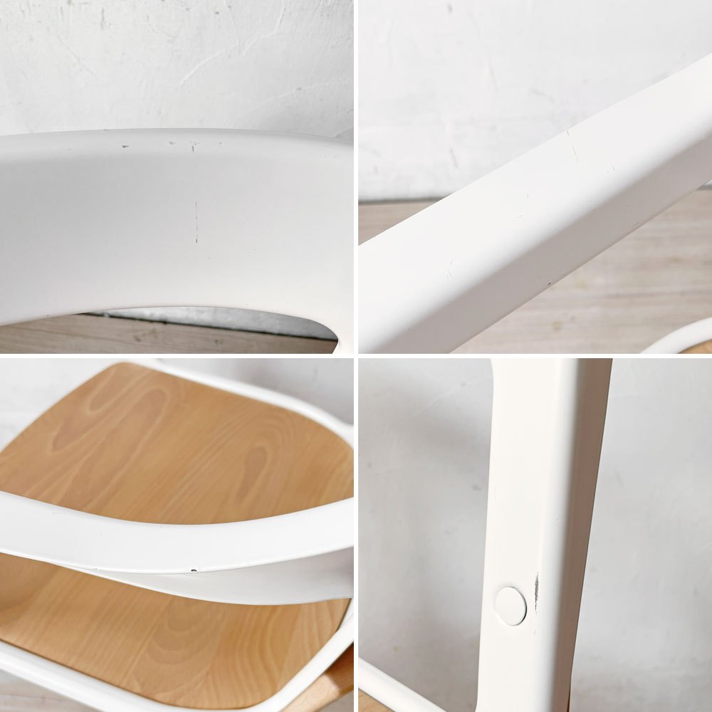 マジス MAGIS スティールウッドチェア Steelwood Chair ホワイト＆ビーチ アームチェア ロナン & エルワン・ブルレック イタリア ★