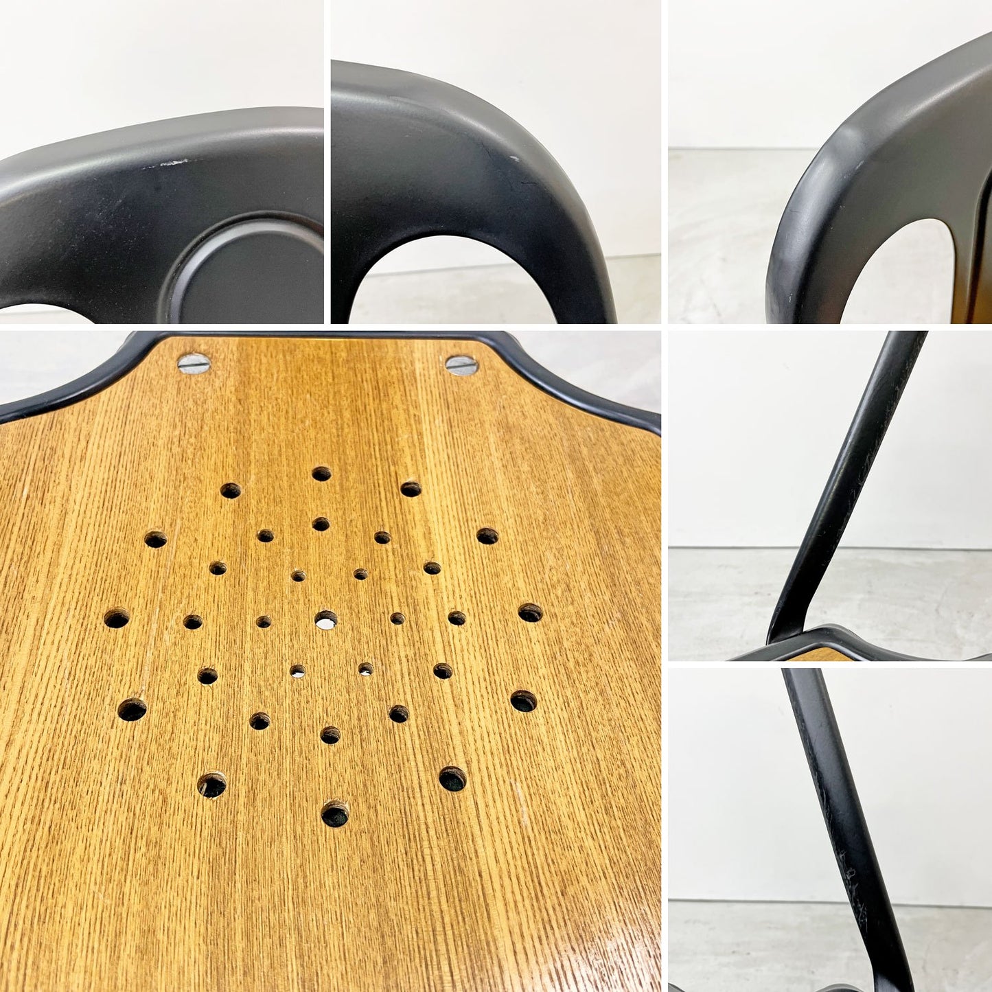 ノーザンオハイオインダストリアル Northern Ohio Industrial マルチプルズチェア Multipls Chair ダイニングチェア スタッキング ブラックスチール インダストリアルデザイン A ●