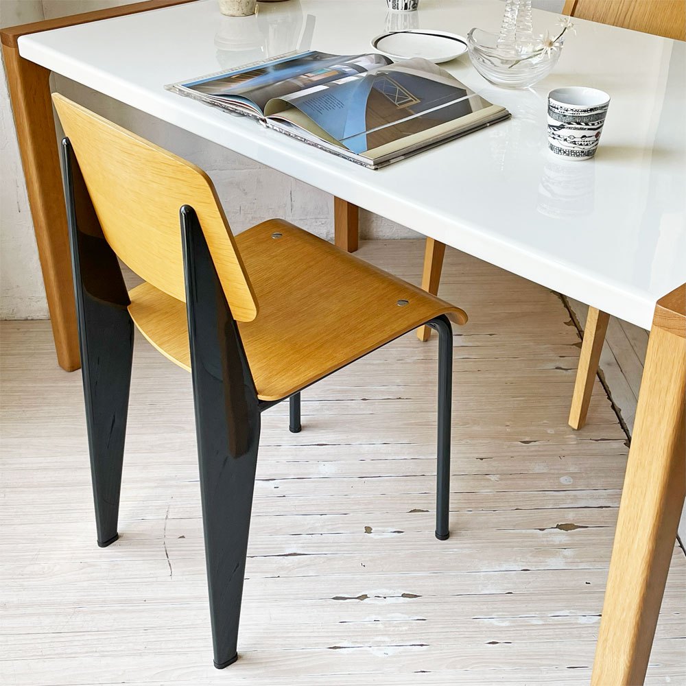 ヴィトラ vitra スタンダードチェア Standard chair ナチュラルオーク×ディープブラック ジャン・プルーヴェ Jean Prouve 名作椅子 ★