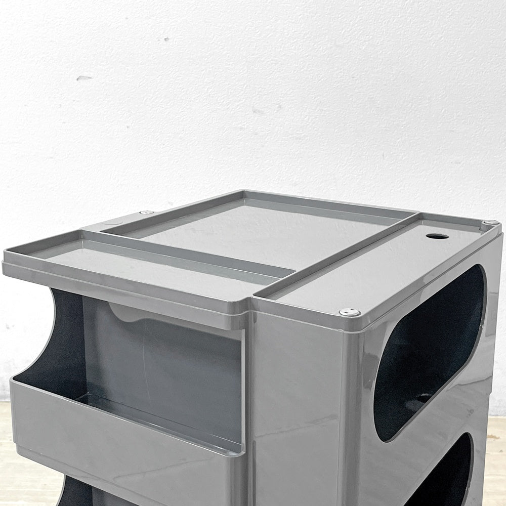 ビーライン B-LINE ボビーワゴン Boby Wagon 3段5トレイ トルネードグレー ジョエ・コロンボ イタリア ミッドセンチュリー ●