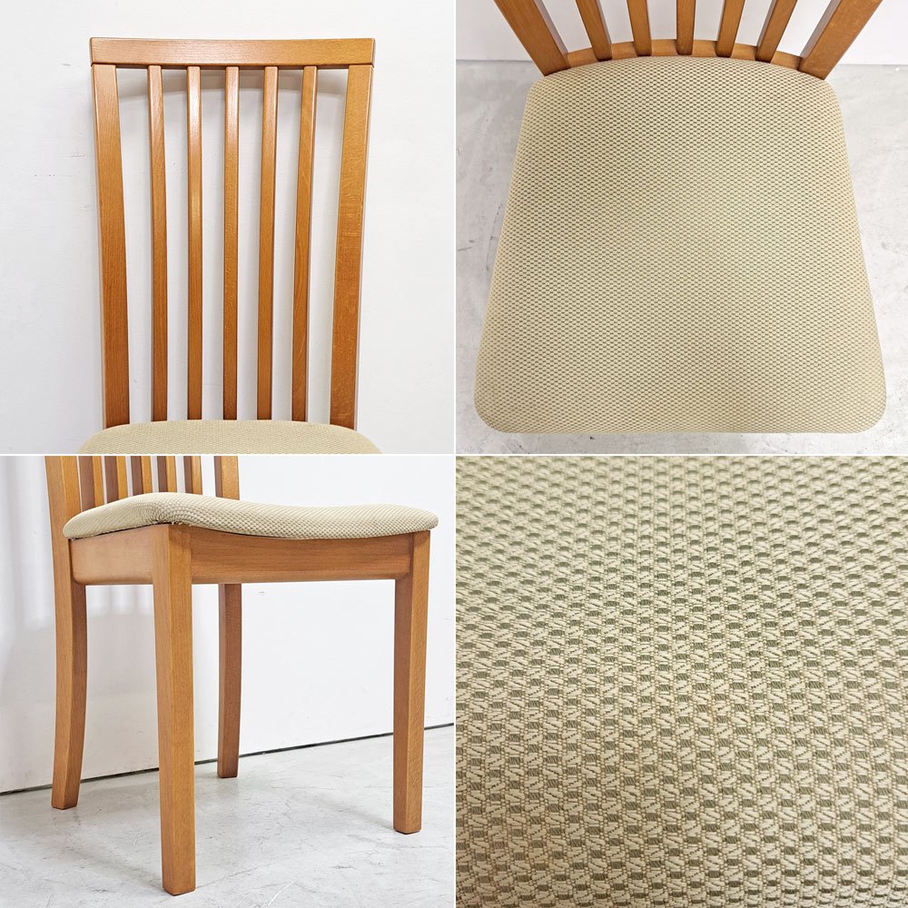 スコービー Skovby ダイニングチェア SM66 ビーチ材 ファブリック モダンデザイン デンマーク 北欧家具 A ●