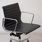 ハーマンミラー Herman Miller イームズアルミナムグループチェア マネージメントチェア アルミバフベース ガス圧昇降仕様 5本脚 キャスタータイプ 本革 イームズ F ●