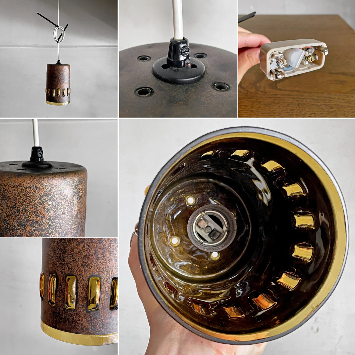 ラーク・アムステルダム Raak Amsterdam コッパー＆ガラス ペンダントライト Copper＆Glass Pendant Lamp ナニー・スティル Nanny Still オランダ ビンテージ Dutch Vintage ■