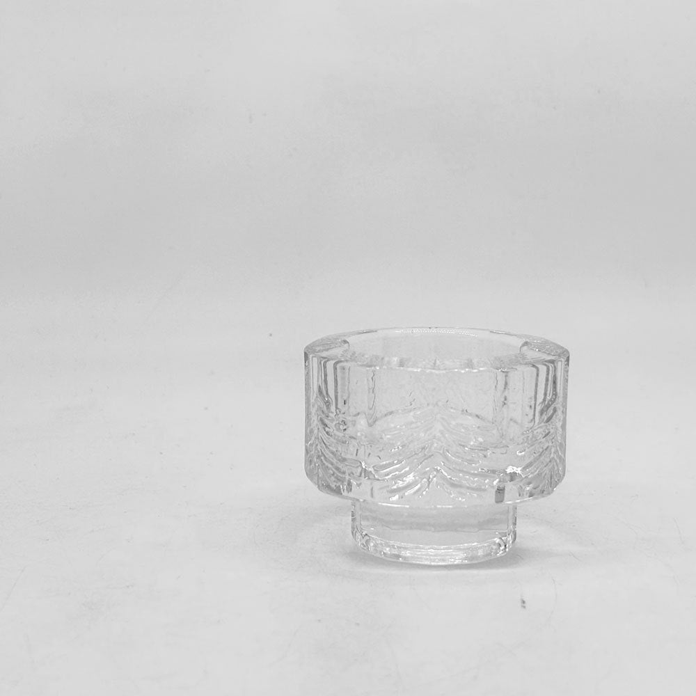 イッタラ iittala クーシ kuusi キャンドルホルダー モミの木 12角形 W6cm フィンランド 北欧雑貨 80s ビンテージ ●