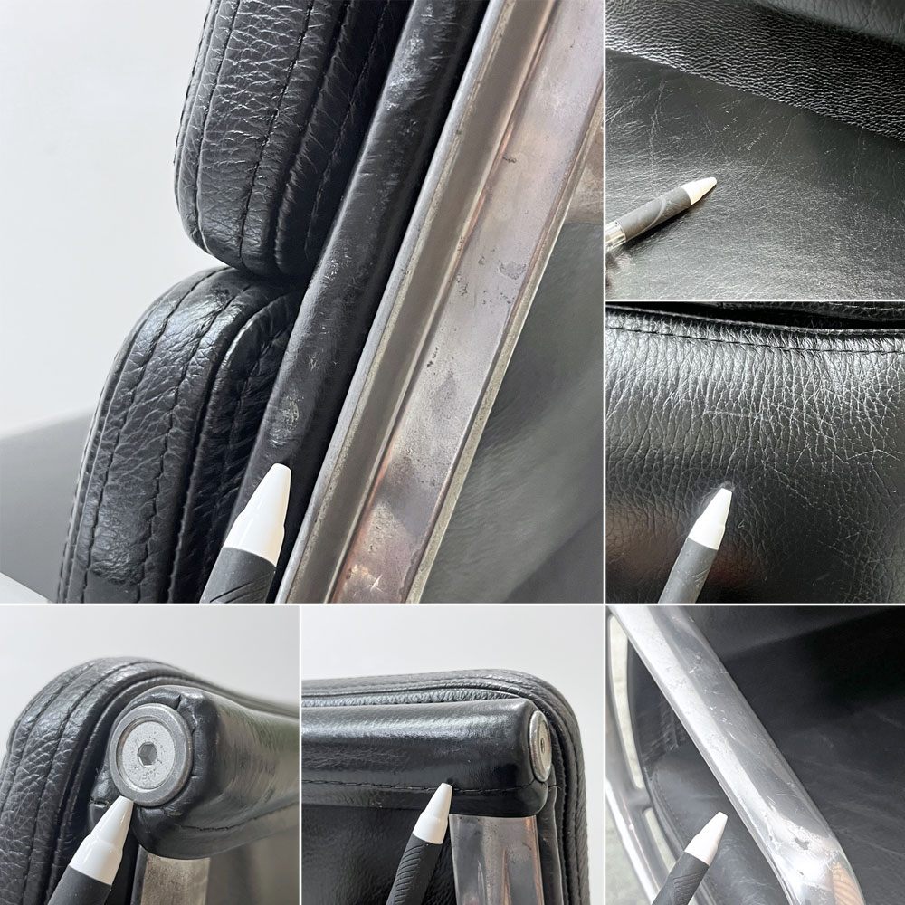 ハーマンミラー Herman Miller ソフトパッドグループ エグゼクティブチェア ハイバック ブラックレザー イームズ 5スターベース ミッドセンチュリー 定価約720,500円 ●