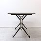 ザ・コンランショップ THE CONRAN SHOP ビンテージアイアンレッグ ダイニングテーブル W150cm 真鍮 高さ調整アジャスター付き ビュッフェテーブル カフェ ビストロ  ●