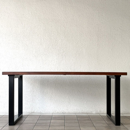 アクタス ACTUS エフジェイ FJ ダイニングテーブル ウォールナット材 W165cm コの字脚 ナチュラルモダン ◇