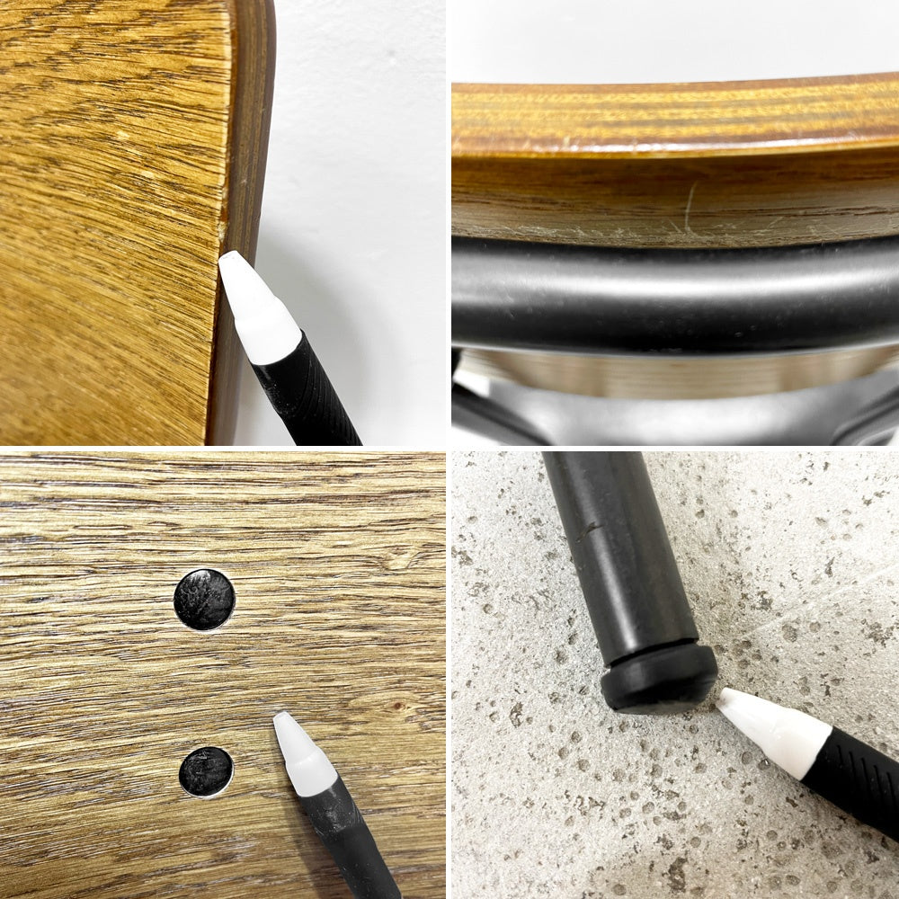 ジャーナルスタンダードファニチャー journal standard Furniture j.s.F ヘンリー HENRY ダイニングチェア PVCレザー アイアン 廃番 A ●
