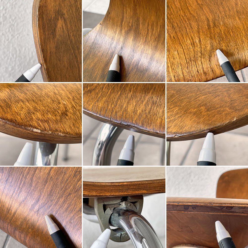 アスコ ASKO ニッケ Nikke ダイニングチェア model 9019 プライウッド Tapio Wirkkala ビンテージ 北欧家具 フィンランド 希少 ◇