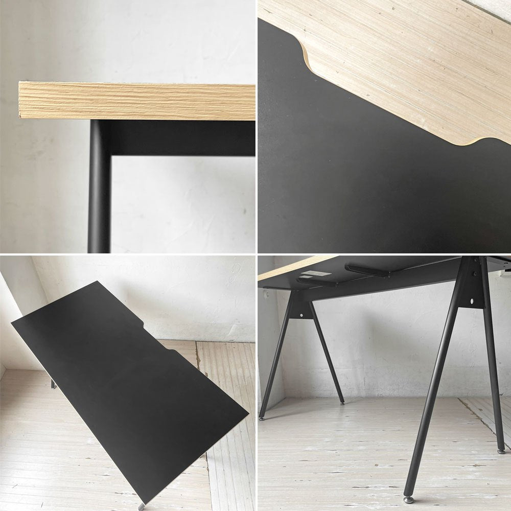 ジャーナルスタンダードファニチャー journal standard Furniture コンパスレッグデスク 平机 メラミントップ ブラック ★