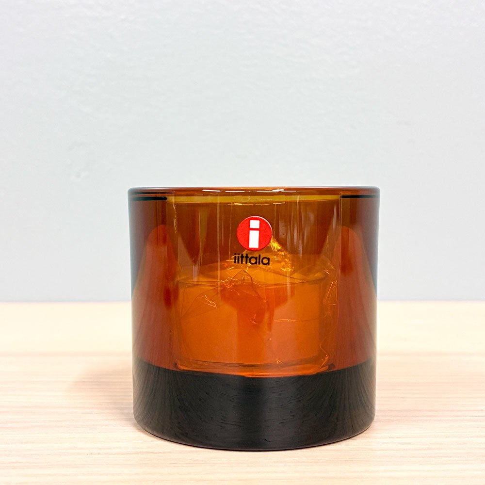 イッタラ iittala マリメッコ marimekko キビ kivi キャンドルホルダー ブラウン 60mm 箱付き ヘイッキ・オルヴォラ フィンランド 北欧雑貨 ◎