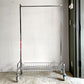 パシフィックファニチャーサービス PACIFIC FURNITURE SERVICE ガーメントラック GARMENT RACK 36" バスケット付 ハンガーラック 現状品 ■