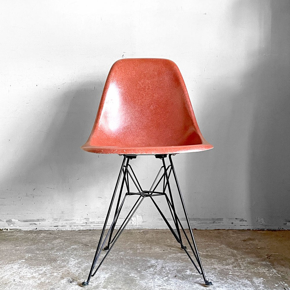 ハーマンミラー Herman Miller サイドシェルチェア セカンド 2nd FRP エッフェルベース テラコッタ ビンテージ イームズ ミッドセンチュリー ■