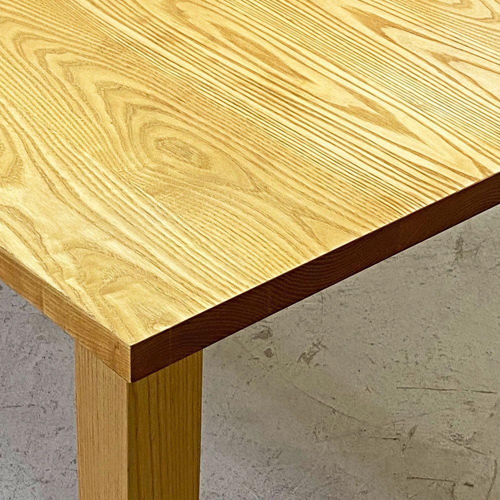 アンプ インテリアデザイン ANP INTERIOR DESIGN ダイニングテーブル アッシュ無垢集成材 ナチュラル W150cm 国産家具 ●