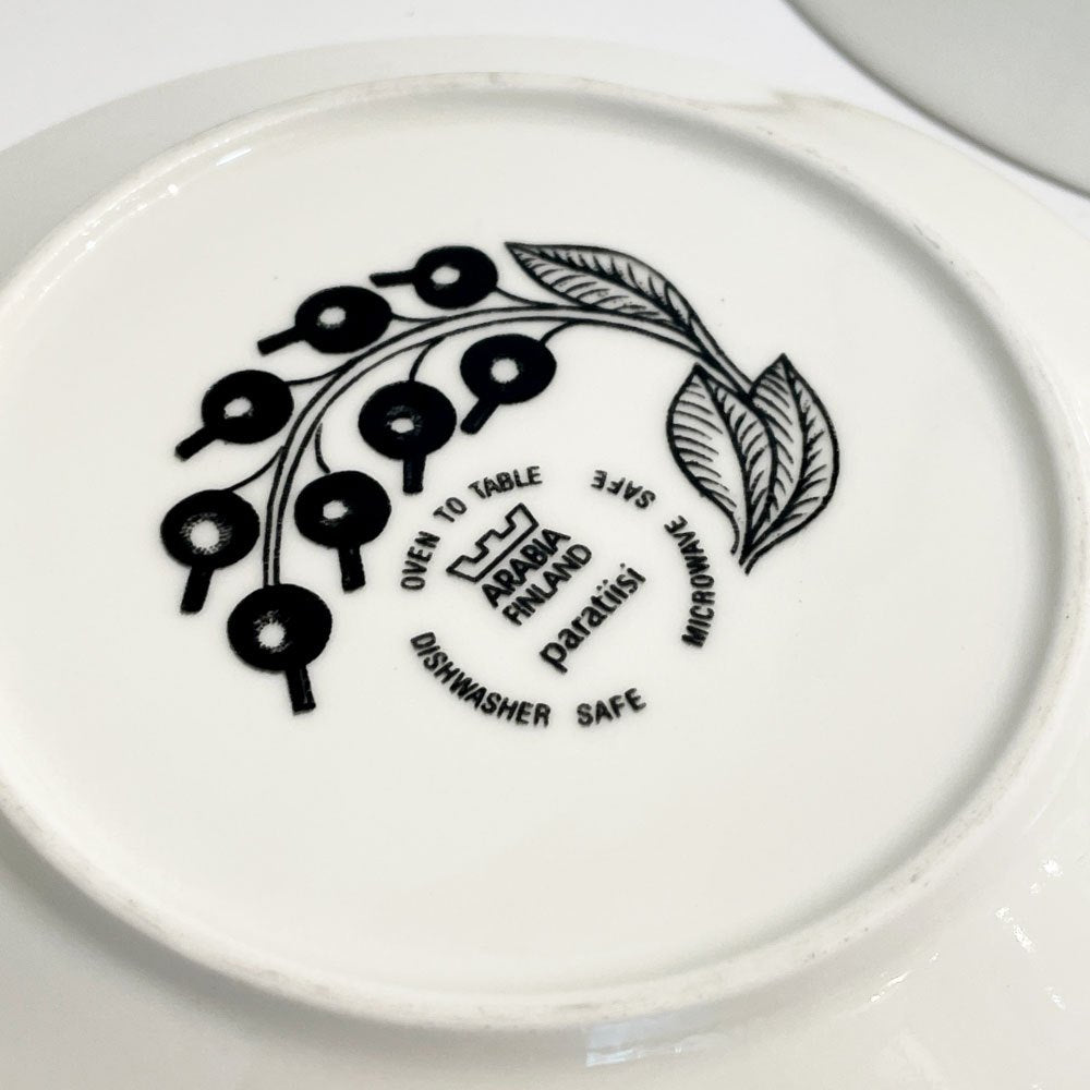 アラビア ARABIA パラティッシ PARATIISI プレート 16.5㎝ パープル 2枚セット 旧ロゴ 北欧食器 ◎