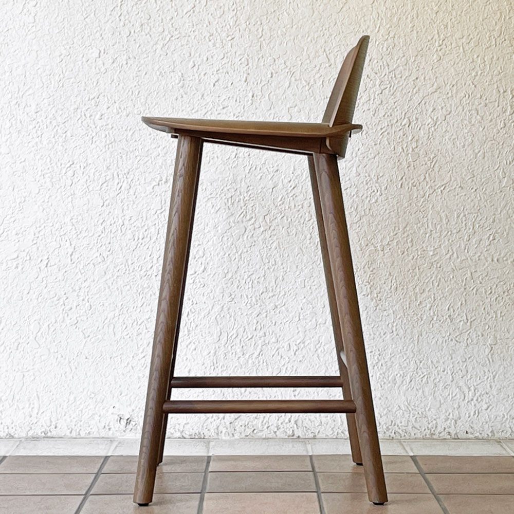 ムート Muuto ナード Nerd カウンターチェア ハイスツール David Geckeler デザイン オーク材 ステインドダークブラウン 北欧家具 ◇