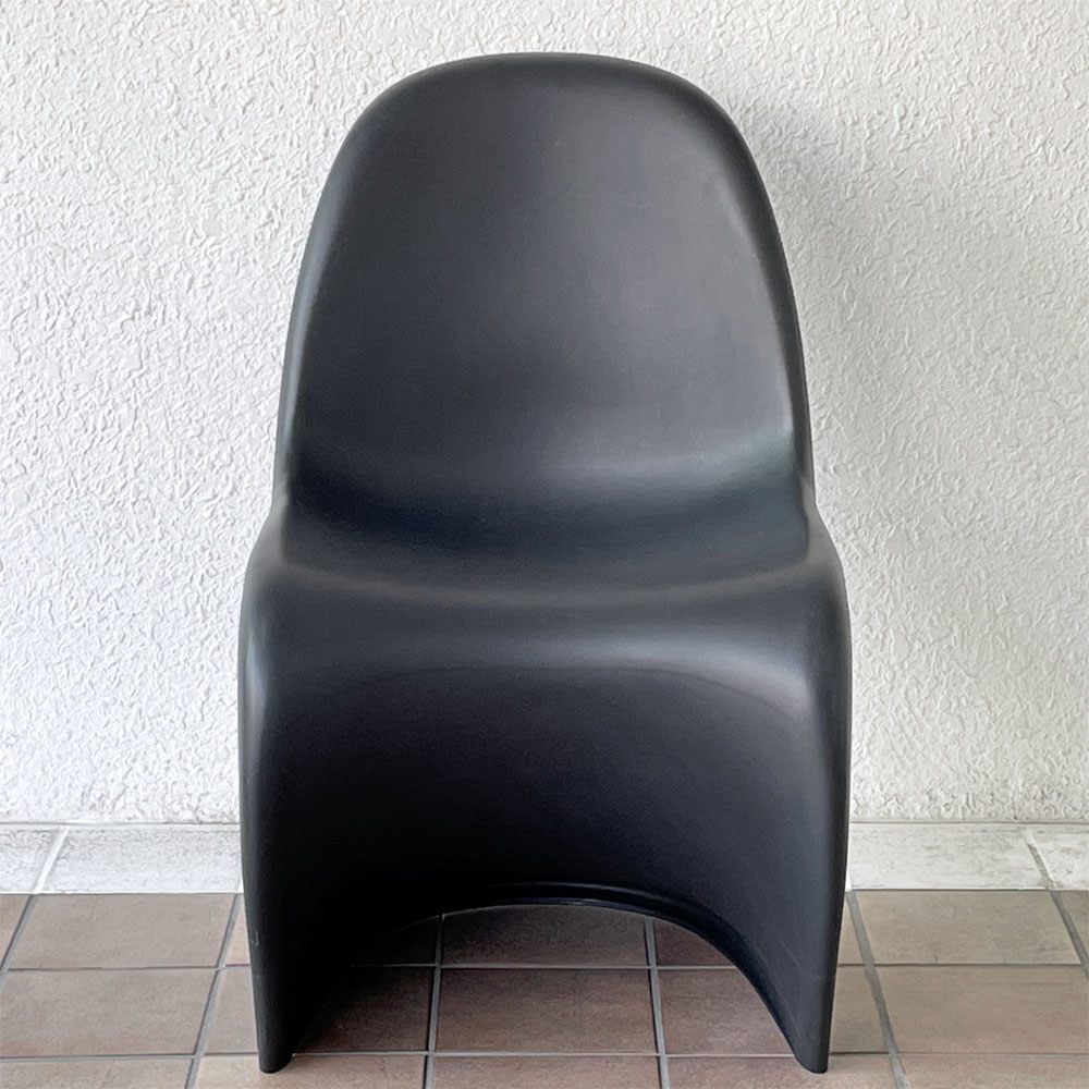 ヴィトラ vitra パントンチェア ダイニングチェア ブラック ヴェルナー・パントン Panton ミッドセンチュリー スペースエイジ ◇