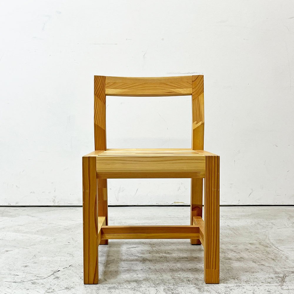 ワイスワイス WISE WISE サトヤマ03 SATOYAMA03 キッズチェア スモールチェア 杉無垢集成材 座面高33cm 展示品 A ●