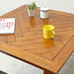 アクメファニチャー ACME Furniture ワーナー WARNER ダイニングテーブル ヘリンボーン柄 W82cm オーク材 USビンテージスタイル ●