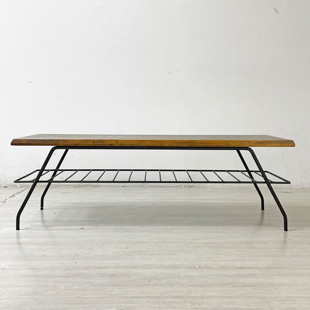 アクメファニチャー ACME Furniture ベルズファクトリー コーヒー テーブル BELLS FACTORY COFFEE TABLE W120cm アッシュ材×アイアン ●