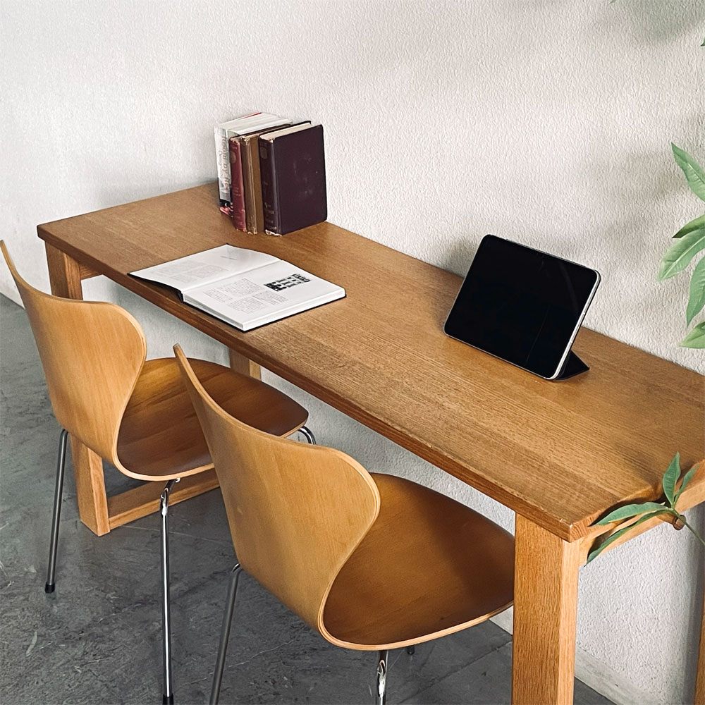 飛騨産業 HIDA ソフィオ SOFFIO デスク W150cm D46cm レッドオーク無垢材 ワークデスク コンソールテーブル 国産家具 〓