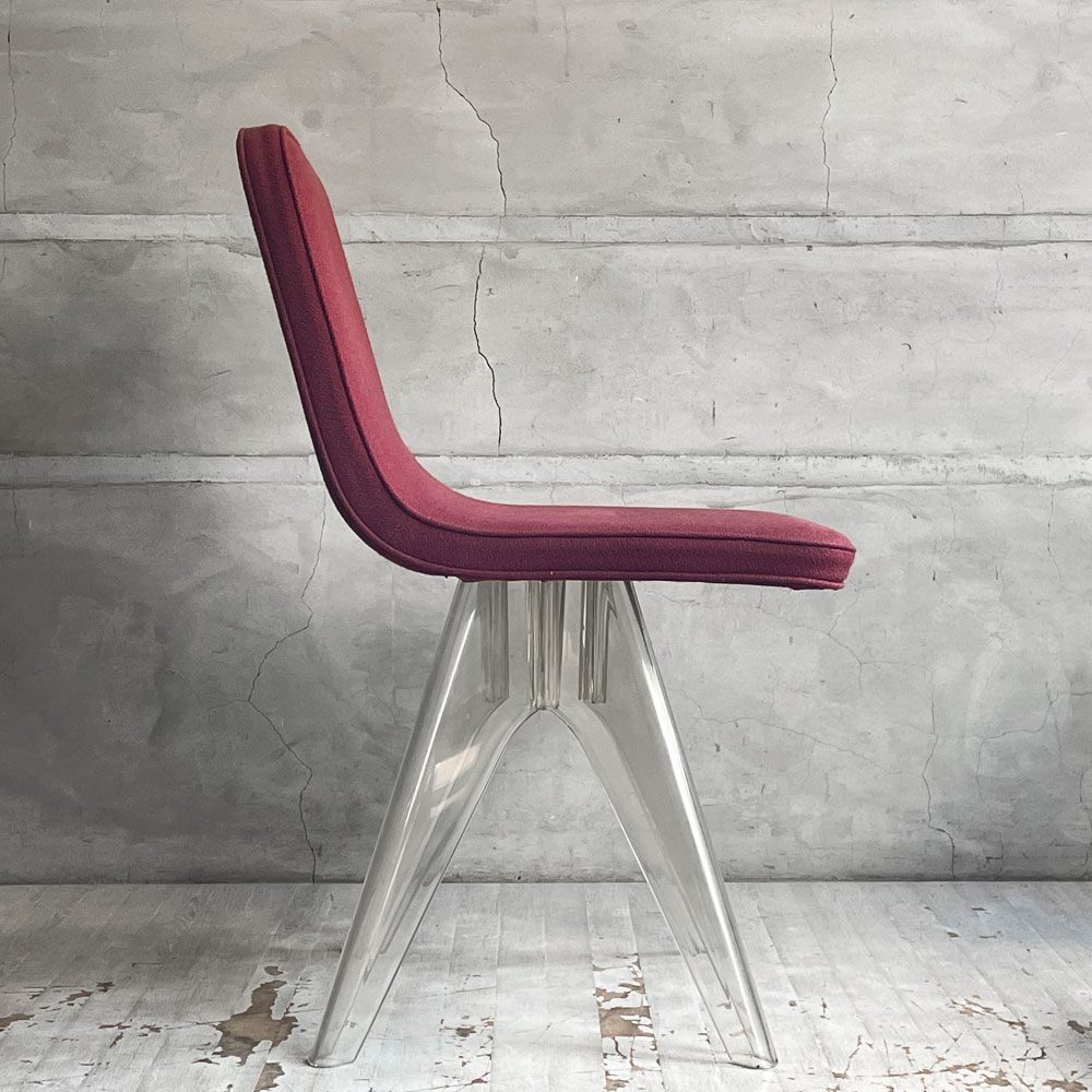 アウトデザイン OUT DeSIGN×ワーズウィズ Waazwiz マペルチェア Mapell chair ファブリック ポリカーボネート脚  黒川勉 限定品 ♪