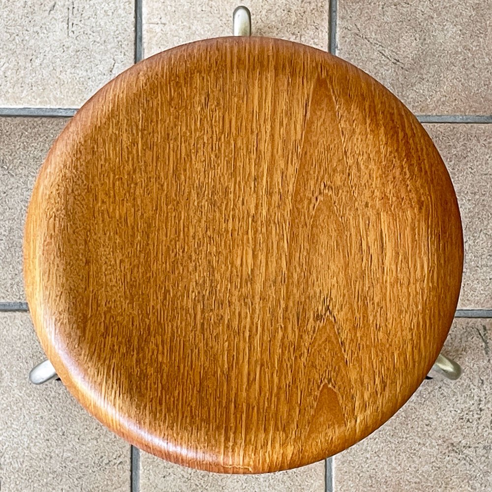 フリッツハンセン Fritz Hansen ビンテージ 3170 ドットスツール 3本脚 チーク材 アルネ・ヤコブセン Arne Jacobsen デンマーク 北欧家具 ◇