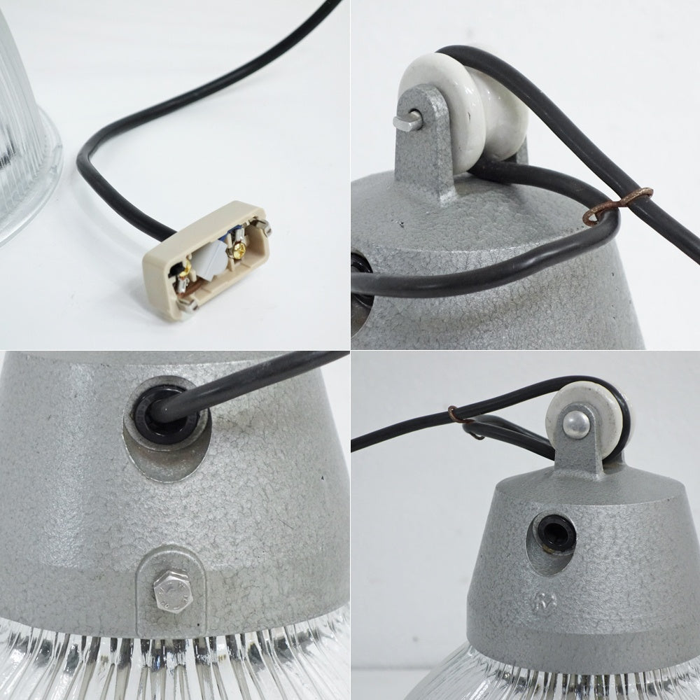 ビンテージスタイル Vintage Style ガラスシェード ペンダントライト ダイナーランプ インダストリアルデザイン ●