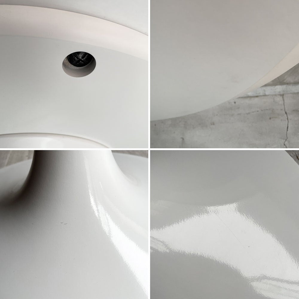 ノル ノール Knoll サーリネンコレクション Saarinen Collection チューリップ ラウンド ダイニングテーブル Φ91cm ホワイトラミネート エーロ・サーリネン ミッドセンチュリー 参考定価¥521,400-♪