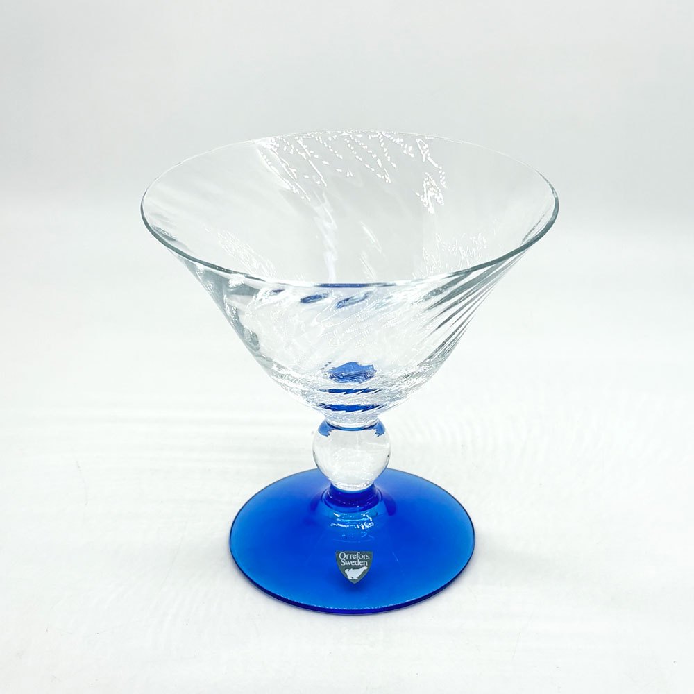 オレフォス Orrefors エイプリルボウル April bowl ガラスコンポート H13cm エリカ・ラーゲルビエルケ 北欧 スウェーデン ●
