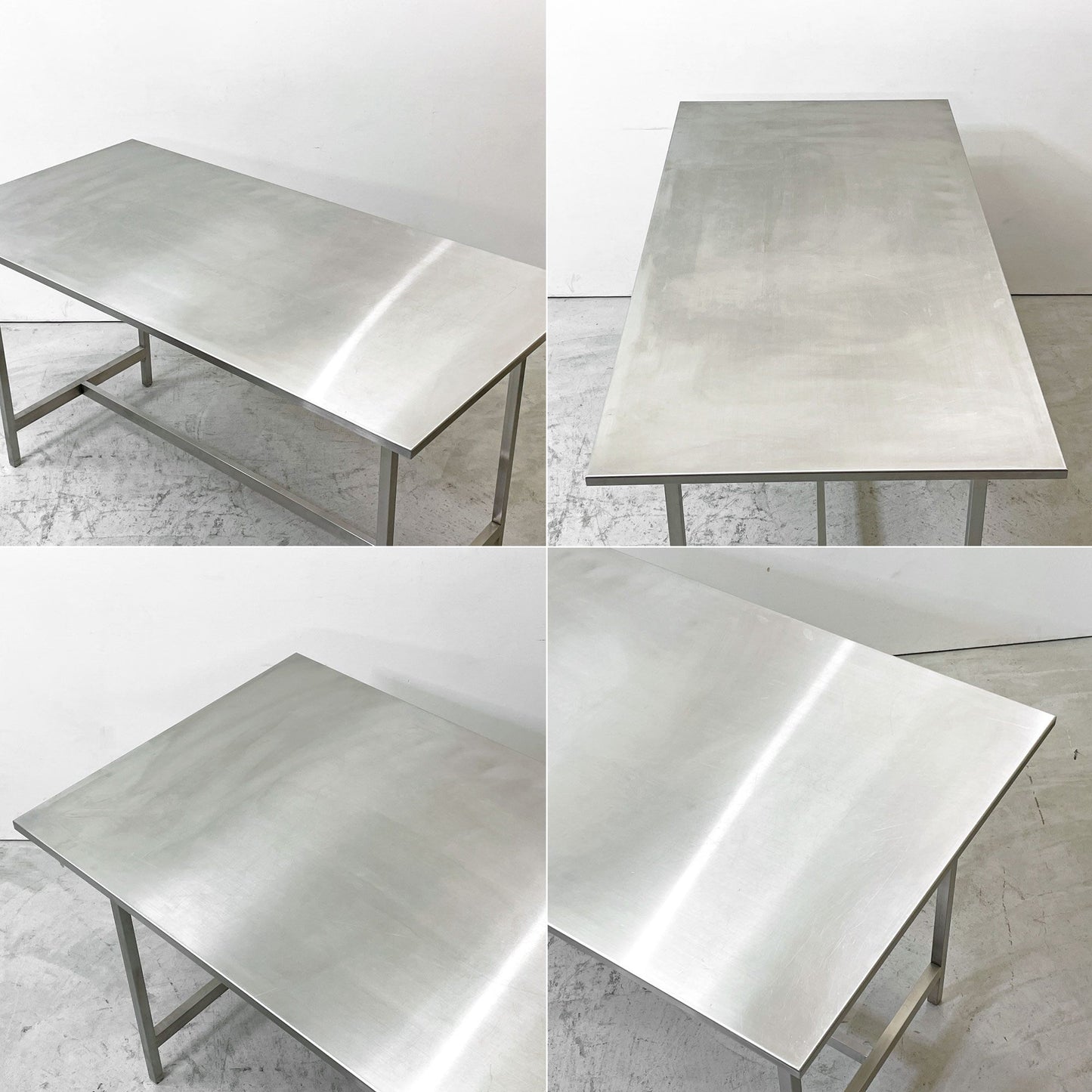 ステンレス ワークテーブル Stainless Steel Work Table 作業台 ワークテーブル デスク シェルフ 店舗什器 調理台 厨房 工業系 ●