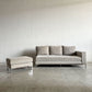 ラフィネリビング raffine living ビター BITTER SOFA 3人掛けソファ 片アーム W190cm ファブリック グレージュ系 オットマン付 廃番仕様 カタログ定価￥421,850-以上 〓
