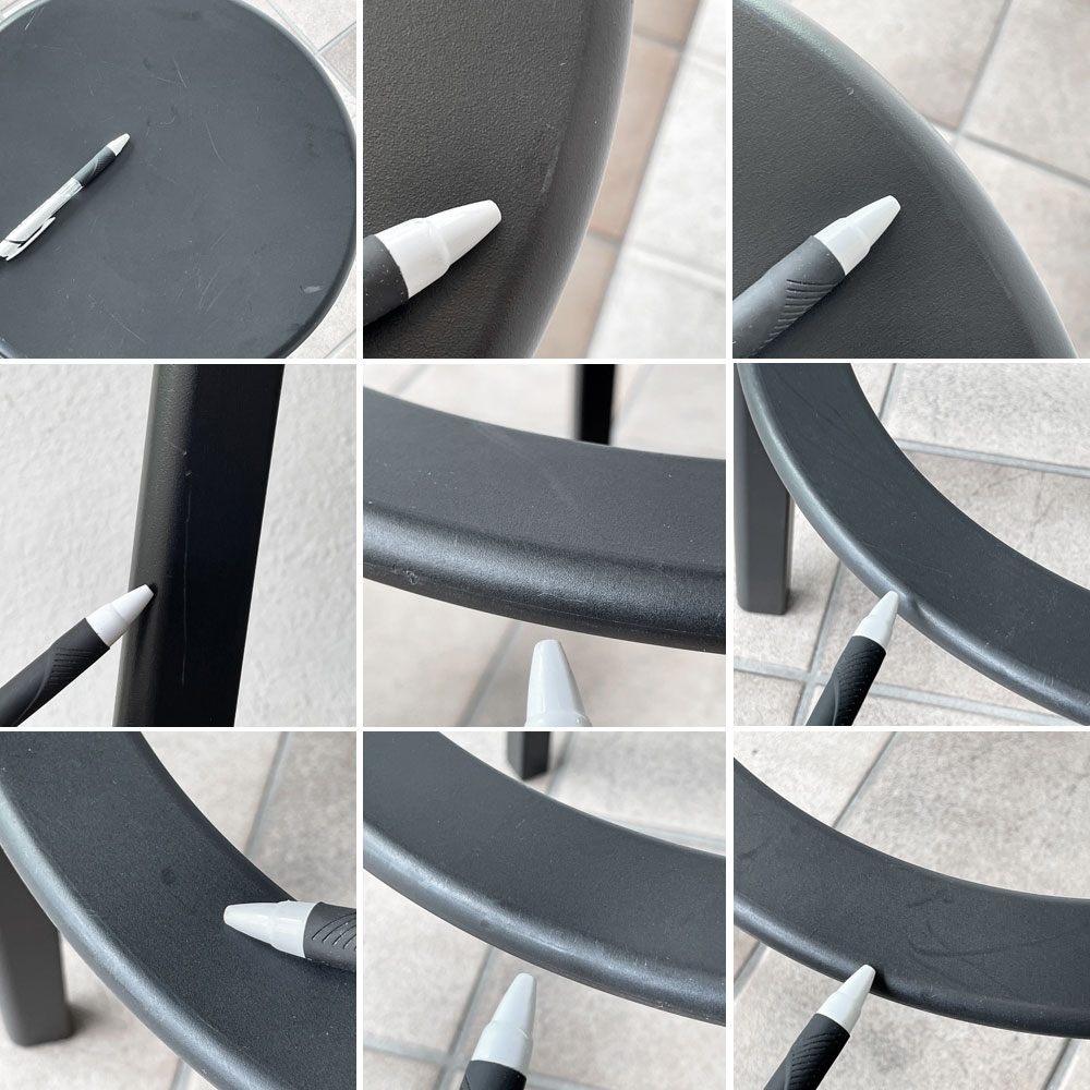 マジス MAGIS デジャヴ DEJA-VU STOOL カウンタースツール ブラック H76cm 屋外使用可 深澤直人 定価85,800円 ◇