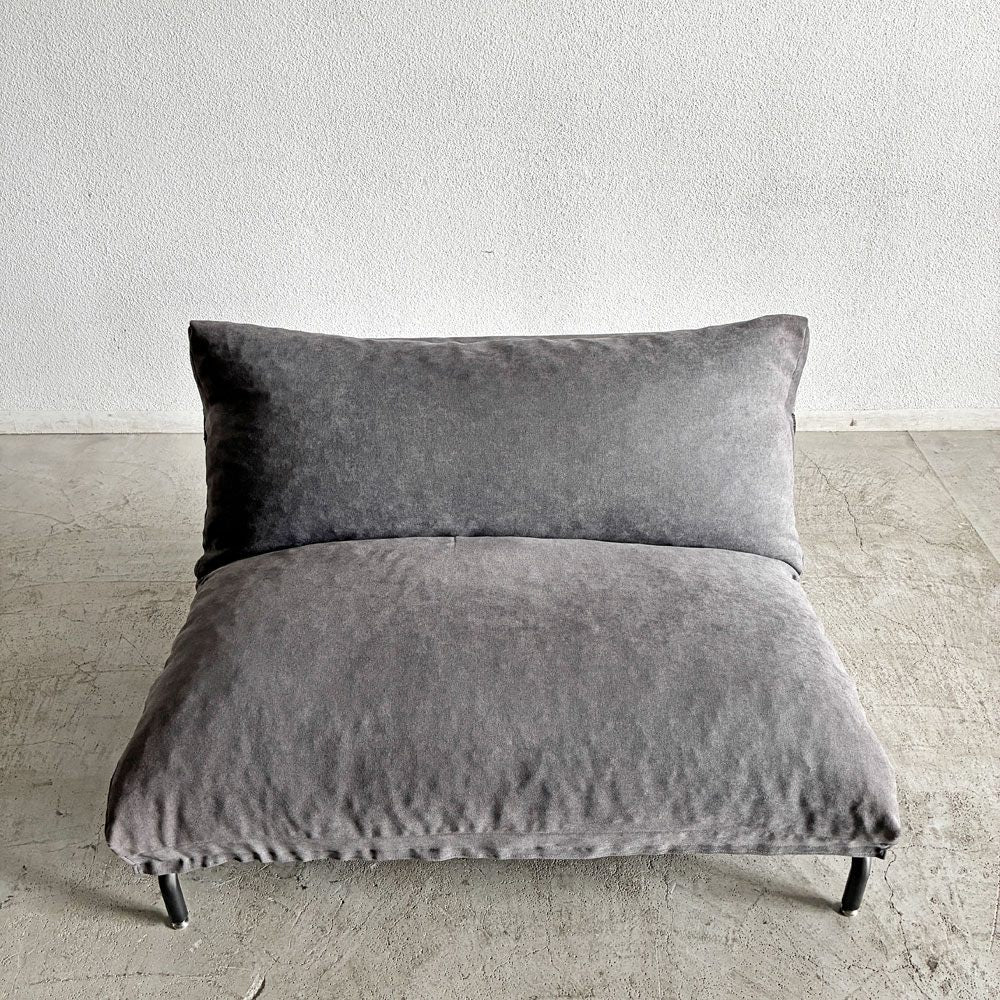 ジャーナルスタンダードファニチャー j.s.F ロデ RODEZ SOFA ヌードセカンド NUDE 2nd 2シーターソファ W110cm リクライニング スチール脚 インダストリアル 定価￥77,000- 〓