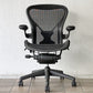 ハーマンミラー Herman Miller アーロンチェア クラシック Bサイズ ポスチャーフィット フル装備 グラファイトベース デスクチェア オフィスチェア ◇
