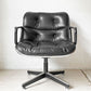 ノル Knoll ポロックチェア Pollock Chair エグゼクティブチェア デスクチェア 4本脚 グライズ仕様 レザー 本革 チャールズ・ポロック Charles Pollock ビンテージ ★